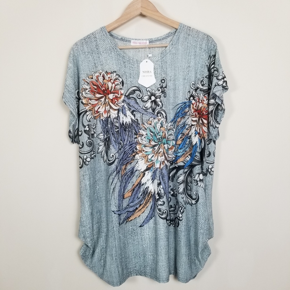 Nisha Creations Top One Size NWT